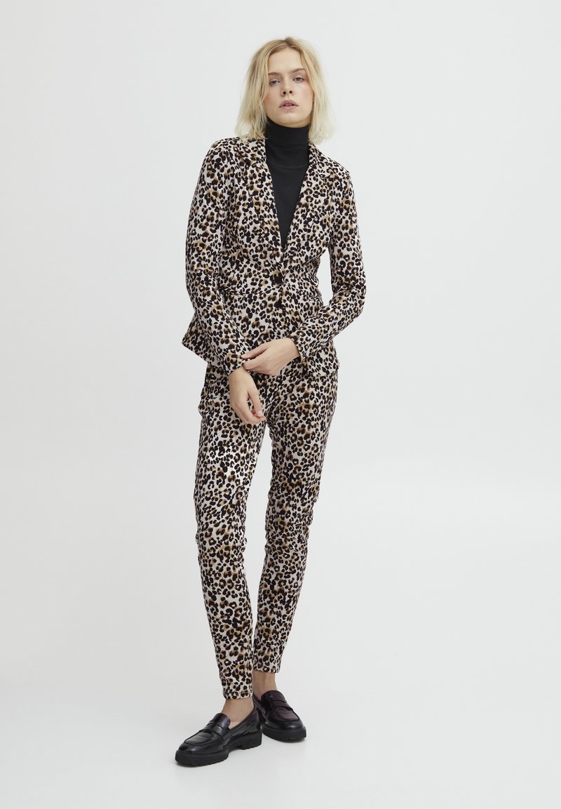 ICHI IHKATE PRINT BL12 - Blazer - leo mix/braun - Zalando.de