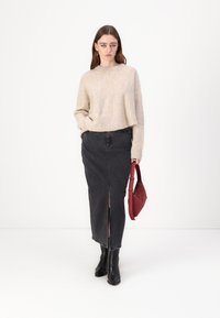 HUGO GATJE - Jeansskjørt - charcoal