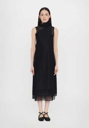 HIGH NECK PANELS - Vestido de fiesta - black