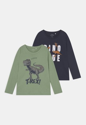 NMMVICTOR 2 PACK - Langarmshirt - basil