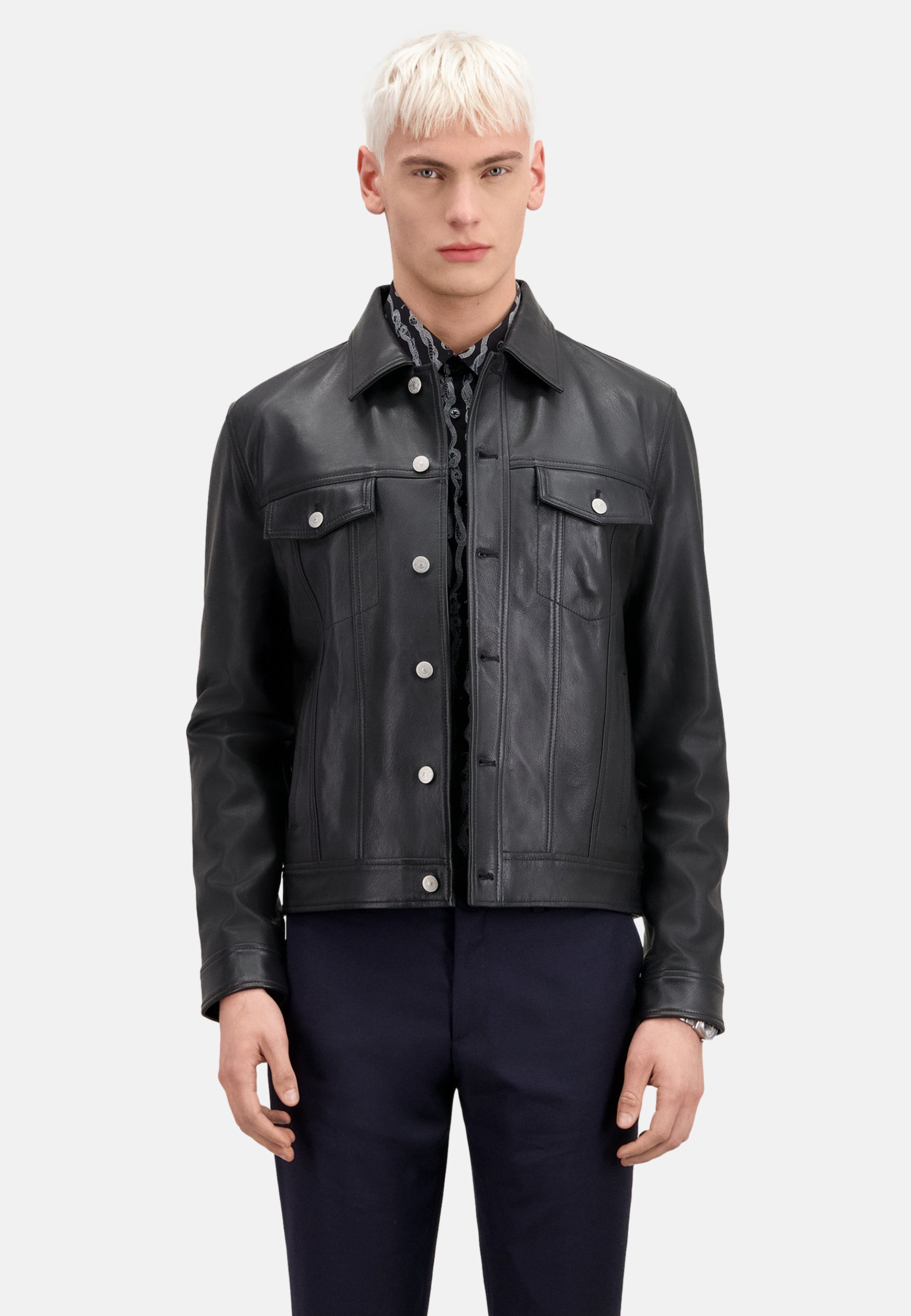The Kooples MANCHES LONGUES Leather jacket black Zalando