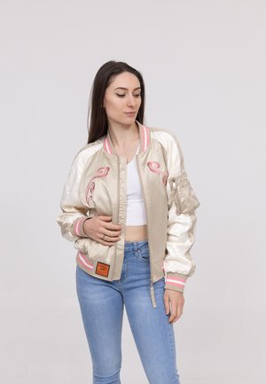 Bombers PEACENOW   - Bomberjacks - taupe creme