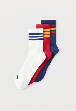 CUSHIONED SPORTSWEAR CREW SOCKS 3 PACK UNISEX - Sportinės kojinės - dark blue/team power red/white