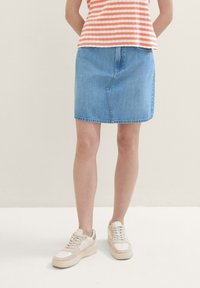 TOM TAILOR DENIM Falda acampanada - light-blue denim