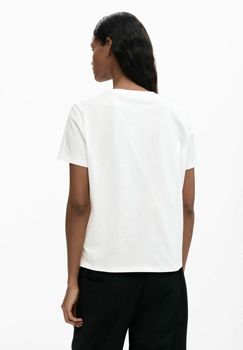 T-shirt Desigual Trapèze Modèle Bandy - Blanc, Taille TS, Référence 72T2EB5, Neuf Avec étiquettes