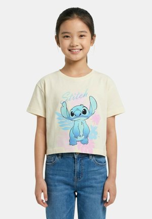 Disney, LILO & STITCH - T-SHIRT IMPRIMÉ LILO ET STITCH EN COTON - T-shirt con stampa - ecru
