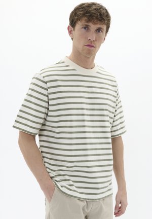 Print T-shirt - light army