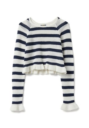 STRIPED TOP - Trui - white/blue