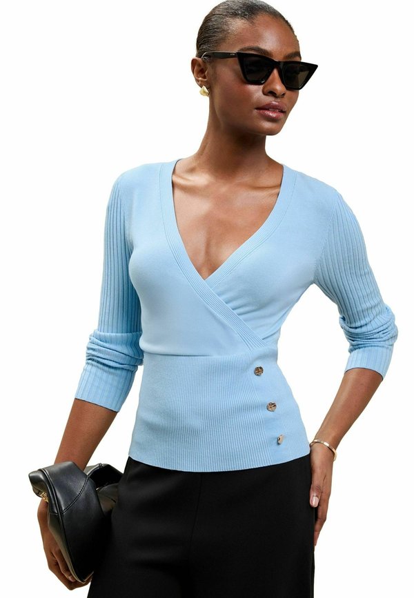 WRAP BUTTON  - Strickpullover