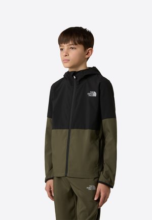 Felpa con zip - black/new taupe green