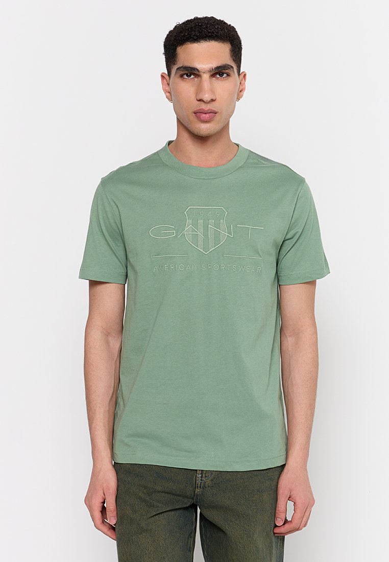 Gant T-shirt print groen