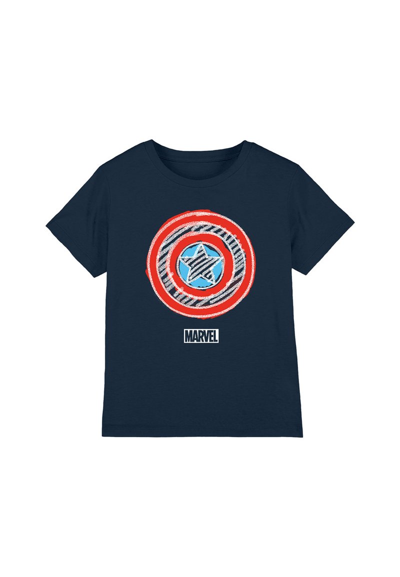 Marvel T-shirt con stampa blu scuro
