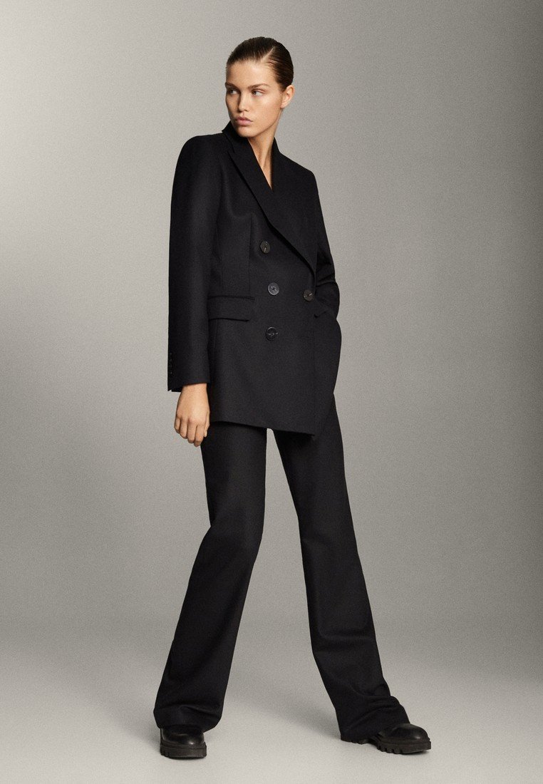 Massimo Dutti Pantaloni - black/nero - Zalando.it