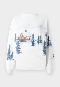 THRIFTED XMAS GRAPHIC MOCK NECK - Φούτερ - white