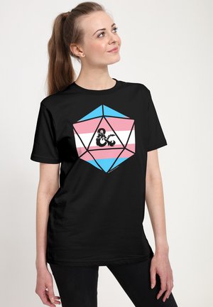 Henry Tiger DUNGEONS & DRAGONS TRANS AMPERSAND - T-shirts print - black