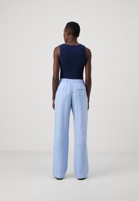 Samsøe Samsøe HOYS STRING TROUSERS - Nadrágok - mid blue