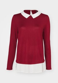 ONLELCOS SOFT - Pullover - syrah/white