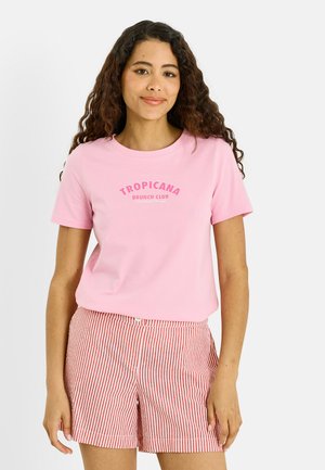 Grain de Malice, T-SHIRT MANCHES COURTES IMPRIMÉ - Camiseta estampada - rose pâle