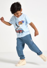 Lindex WITH REINFORCED KNEES - Träningsbyxor - dark dusty blue