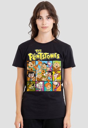 Warner Brothers, THE FLINTSTONES CHARACTER SQUARES - Print T-shirt - black