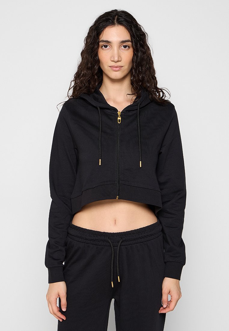 Cavalli Class Sweater met rits zwart