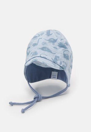 BABY UNISEX - Beanie - blau/grau meliert
