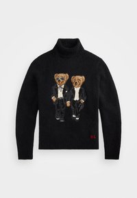 THE RALPH & RICKY TUXEDO BEAR SWEATER - Πουλόβερ - black