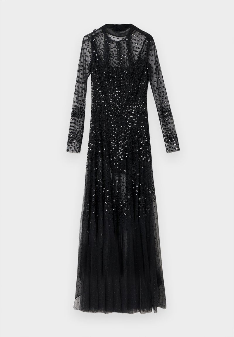 Needle & Thread Robe longue - graphite/noir - ZALANDO.FR