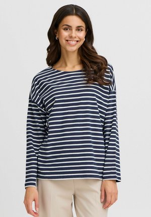 FRSIVA - Top s dlhým rukávom - navy blazer mix