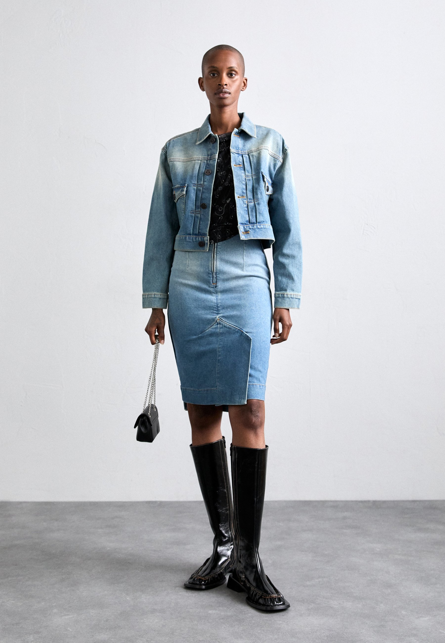 Vivienne Westwood CROPPED MARLENE JACKET - Denim jacket
