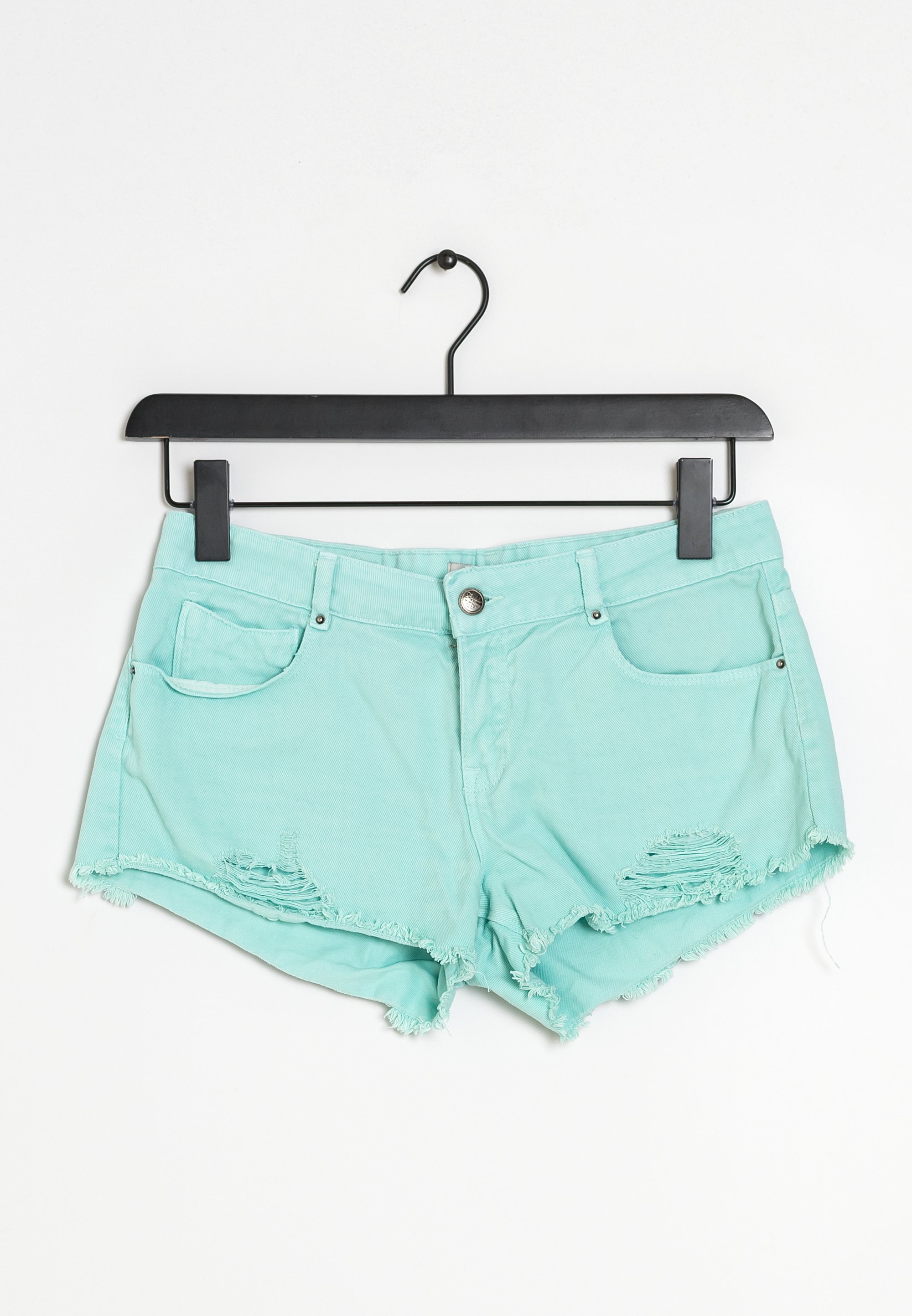 Bermuda Shorts Zara Short Vert Zara Short En Jean Green/vert