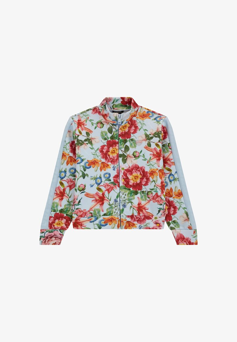 Guess ALLOVER-BLUMEN - Sweatjacke - blumenmuster hell blau