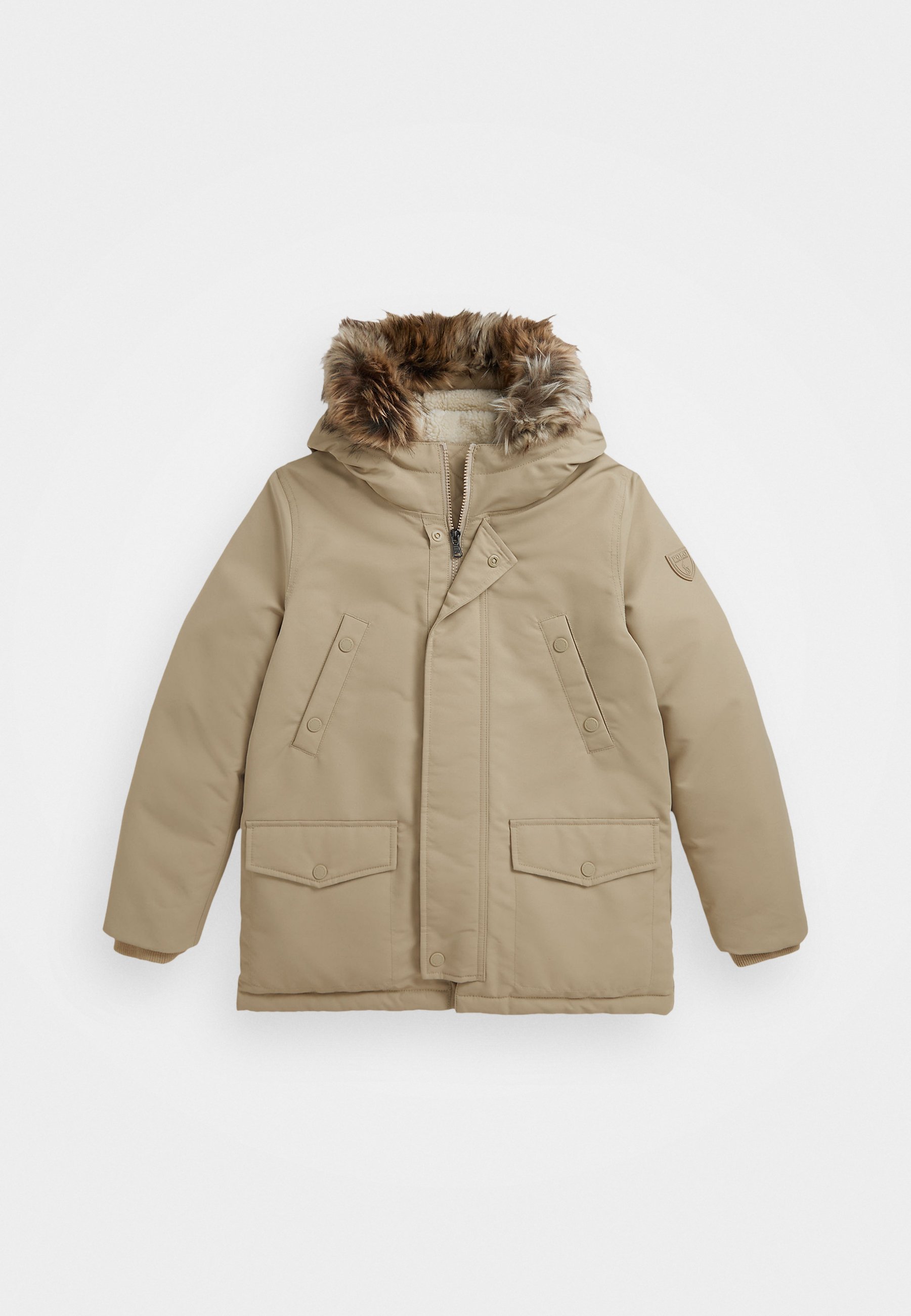 トップス POLO RALPHLAUREN doublezip checked parka Polo Ralph Lauren FAUX-FUR-TRIM DOWN PARKA - Jachetă parka