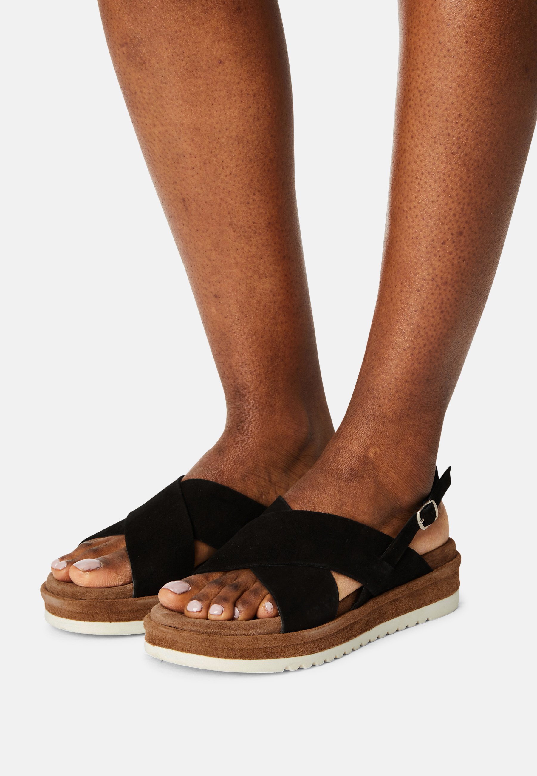Lazamani Sandalen met plateauzool - black/Zwart - Zalando.nl