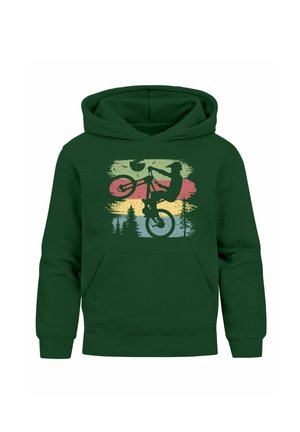 FÜR BMX FANS MOUNTAINBILKE  - Kapuzenpullover - dunkelgrün