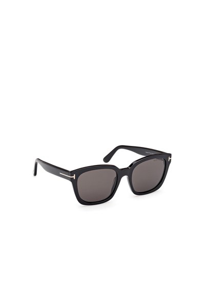 Tom Ford HAYLAY - Lunettes de soleil - shiny black smoke