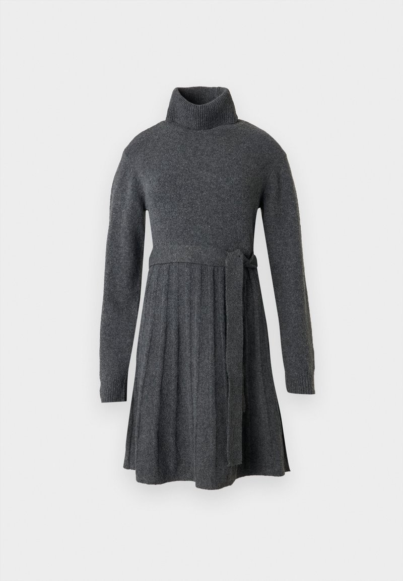 Vila Gebreide jurk grijs gemêleerd Vila Gebreide jurk grijs gemêleerd