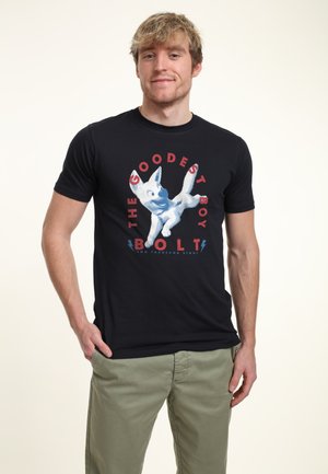 BOLT DASH - Camiseta estampada - navy blue