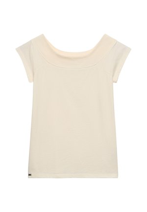 Superdry & Co, SUPERDRY ATHLETIC ESSENTIALS OFF SHOULDER TOP.. - T-shirt basic - off white