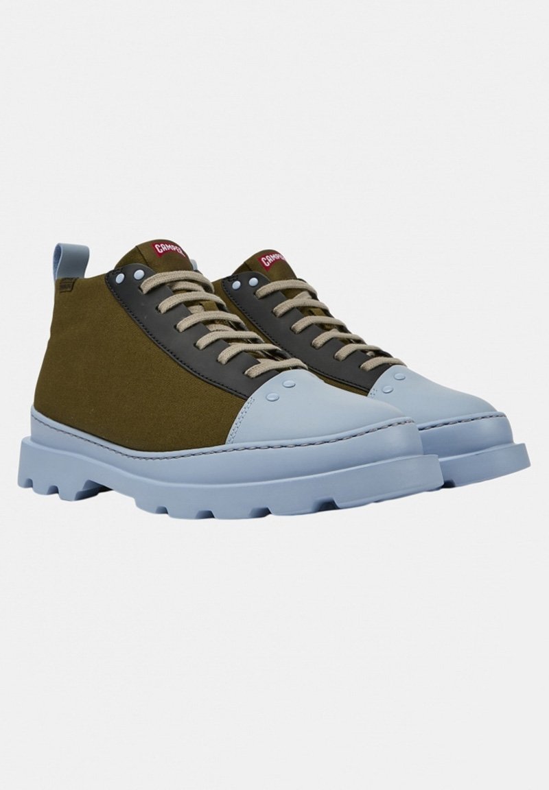 Damen Ankle Boots | Camper BRUTUS Schnürstiefelette dunkelgrün / hellblau/dunkelgrün - VK72816 Damen Ankle Boots | Camper BRUTUS Schnürstiefelette dunkelgrün / hellblau/dunkelgrün - VK72816
