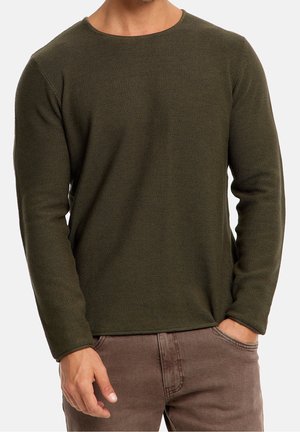 Strickpullover - dark green