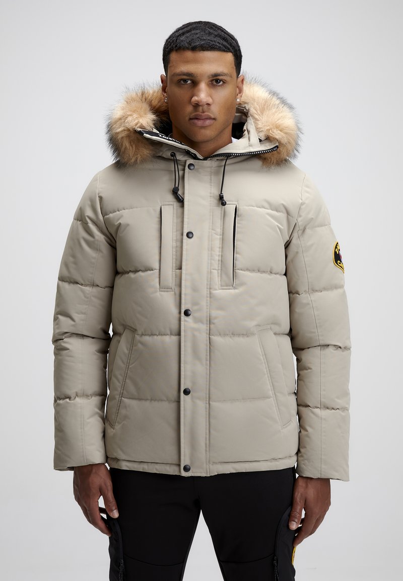 Alessandro Zavetti ZAVETTI CANADA OSHAWA 2.0 PUFFER PARKA JACKET - Vinterjakker - stone