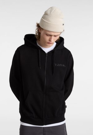 Vans ESSENTIAL RELAXED - Felpa con zip - black