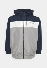JJERUSH HOOD - Jas - navy blazer/white/light grey melange