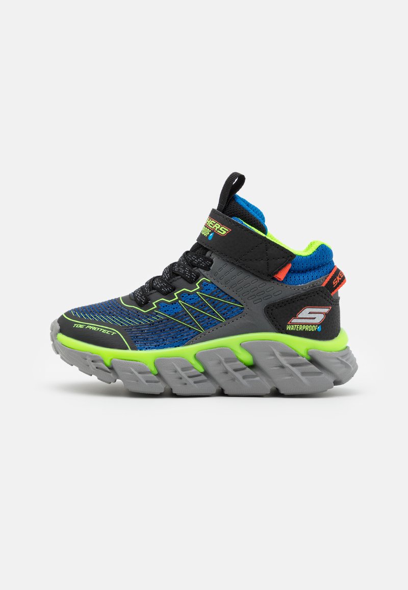 Skechers TECH-GRIP - Visoke tenisice - royal/black/lime/orange
