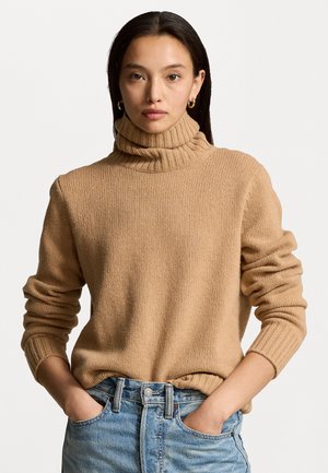 WOOL ROLLNECK JUMPER - Neule - collection camel melange