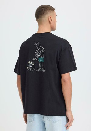 T-shirt con stampa - true black