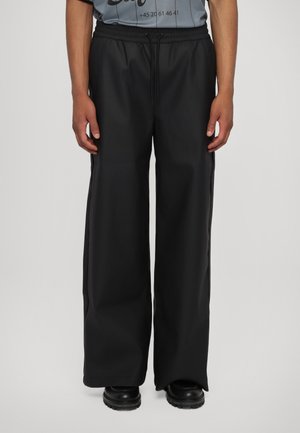 RELAXED TRACK TROUSERS - Pantalon classique - black