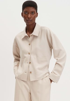 LOOSE FIT SOFT STRUCTURE - Overhemdblouse - mellow mélange