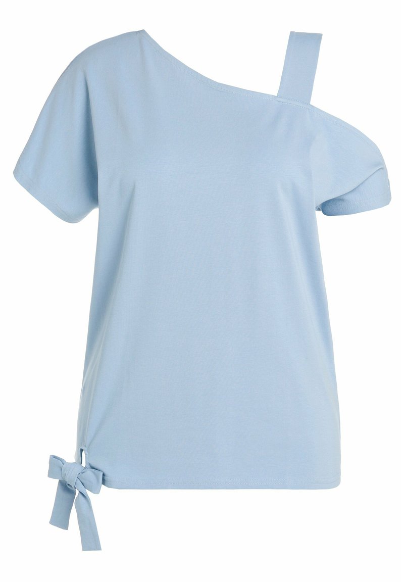 Ulla Popken T-shirt print lichtblauw Ulla Popken T-shirt print lichtblauw